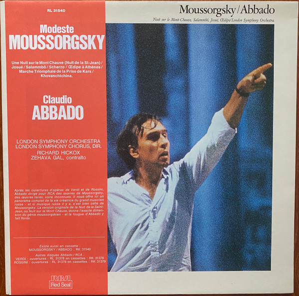 Modest Mussorgsky / Claudio Abbado - London Symphony Orchestra - Nuit Sur Le Mont-Chauve, Salammbô, Josué, Œdipe | RCA Red Seal (RL 31540) - main Modest Mussorgsky / Claudio Abbado - London Symphony Orchestra - Nuit Sur Le Mont-Chauve, Salammbô, Josué, Œdipe | RCA Red Seal (RL 31540) - main