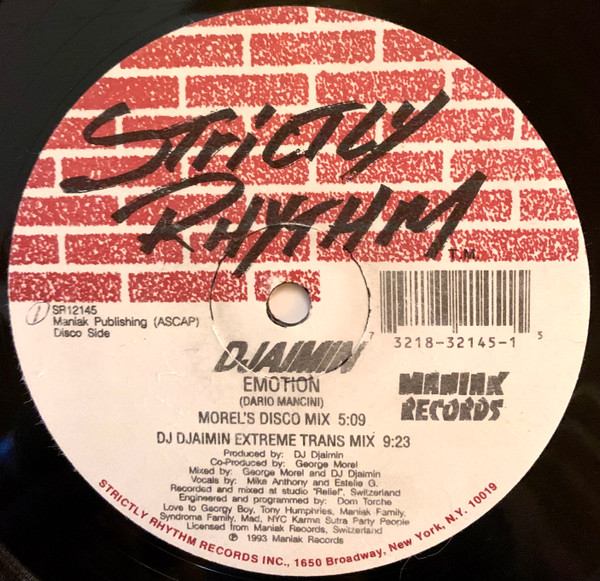 Djaimin - Emotion | Strictly Rhythm (SR12145)
