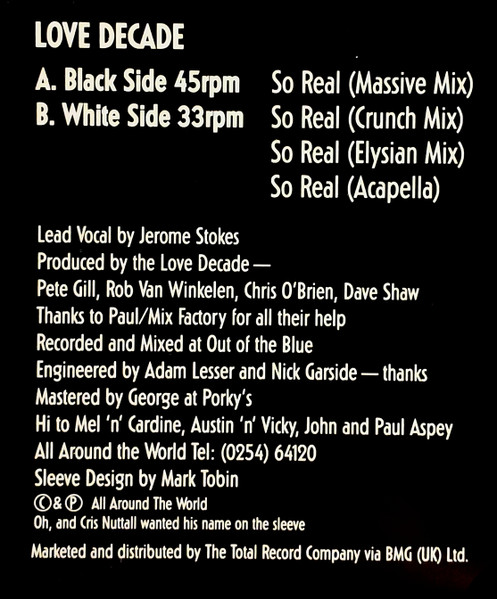 Love Decade - So Real | All Around The World (12 GLOBE 106) - 3