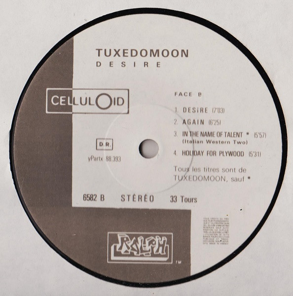 Tuxedomoon - Desire | Celluloid (CEL 6582) - 4