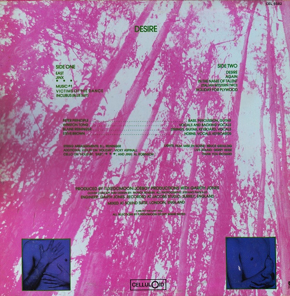 Tuxedomoon - Desire | Celluloid (CEL 6582) - 2