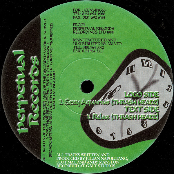 Thrash Headz - Sexy Aquarius | Perpetual Records (PR001) - 2
