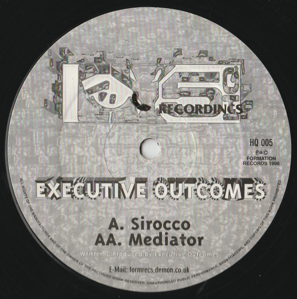 Executive Outcomes - Sirocco / Mediator | 5HQ Recordings (HQ 005)