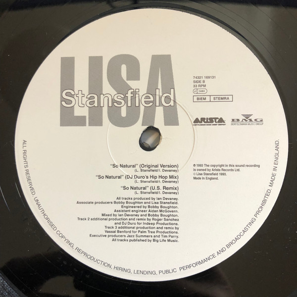 Lisa Stansfield - So Natural | Arista (74321 169131) - 4