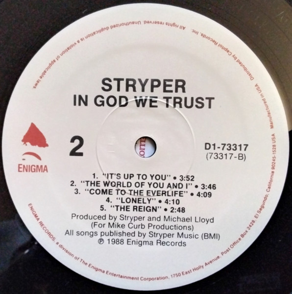 Stryper - In God We Trust | Enigma (D1-73317) - 4