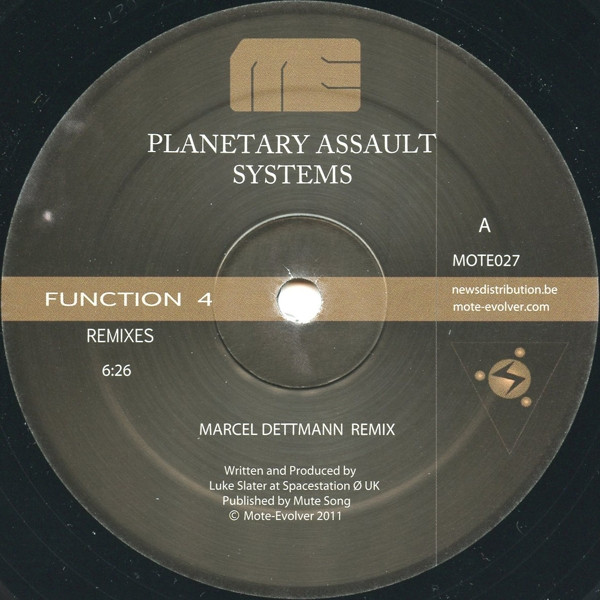 Planetary Assault Systems - Function 4 Remixes Episode 1 | Mote-Evolver (MOTE027) - 2
