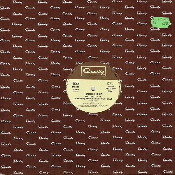 Robbie Rae - Finger On It (Something About You Girl That I Like) | Quality (QUS 049)