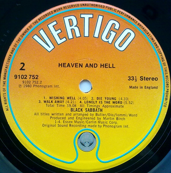 Black Sabbath - Heaven And Hell | Vertigo (9102 752) - 4