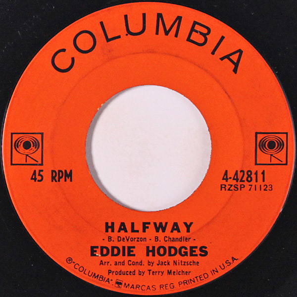 Eddie Hodges - Halfway / Rainin' In My Heart | Columbia (4-42811)