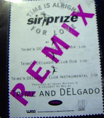 Sir Prize - Time Is Alright For Love (Remix) | WEA (PRO  854)