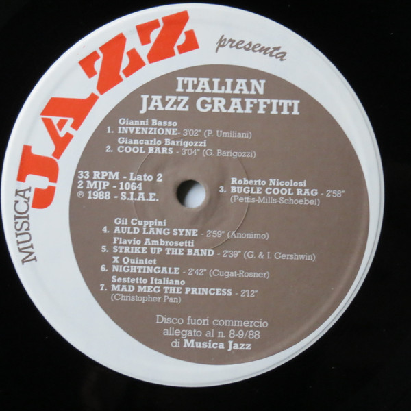 Various - Italian Jazz Graffiti | Musica Jazz (2MJP 1064) - 2