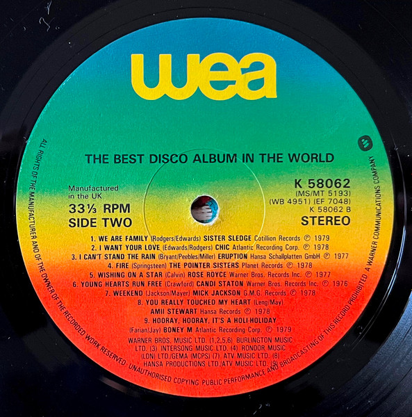 Various - The Best Disco Album In The World | WEA (K 58062) - 4 Various - The Best Disco Album In The World | WEA (K 58062) - 4