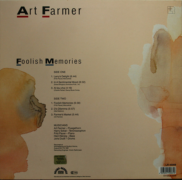 Art Farmer - Foolish Memories | L+R Records (LR 45008) - 2