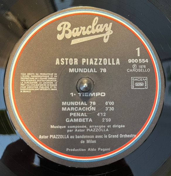 Astor Piazzolla - Mundial 78 | Barclay (900.554) - 3