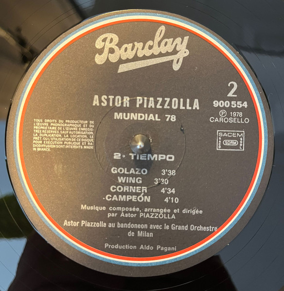 Astor Piazzolla - Mundial 78 | Barclay (900.554) - 4