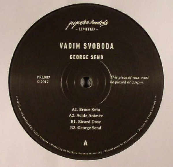 Vadim Svoboda - George Send | Popcorn Records Limited (PRL007) - 2