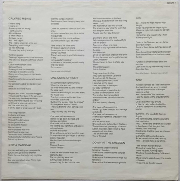 David Rudder - 1990 | FFrr (828 215-1) - 4 David Rudder - 1990 | FFrr (828 215-1) - 4