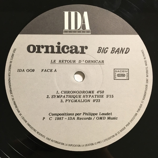 Ornicar Big Band - Le Retour D'Ornicar | IDA Records (IDA 009) - 3