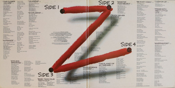 Frank Zappa - Them Or Us | EMI (2-62 2402343) - 3