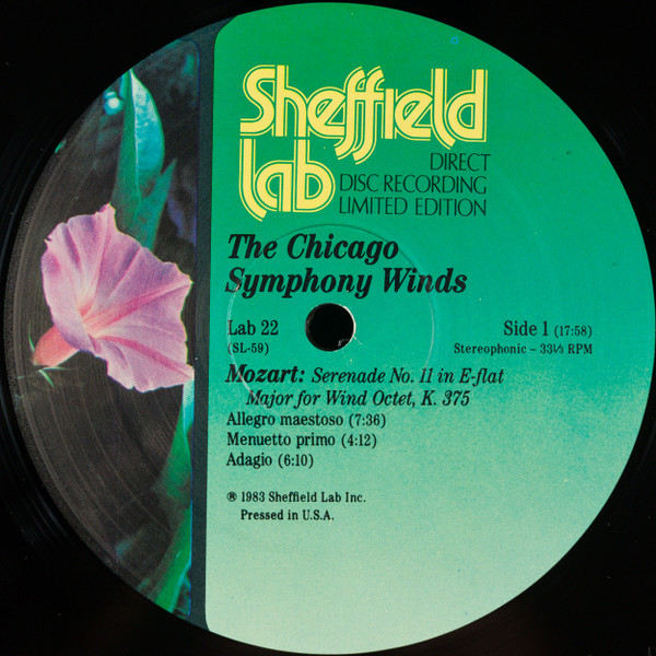 Wolfgang Amadeus Mozart / Edvard Grieg , Chicago Symphony Winds - Serenade No. 11 / Four Lyric Pieces | Sheffield Lab (LAB 22) Wolfgang Amadeus Mozart / Edvard Grieg , Chicago Symphony Winds - Serenade No. 11 / Four Lyric Pieces | Sheffield Lab (LAB 22)