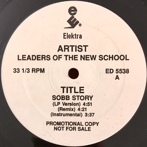 Leaders Of The New School - Sobb Story | Elektra (ED 5538) Leaders Of The New School - Sobb Story | Elektra (ED 5538)