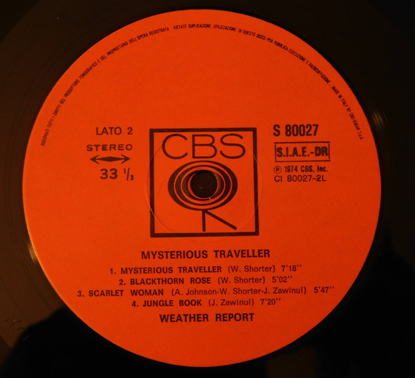 Weather Report - Mysterious Traveller | CBS (CBS 80027) - 4