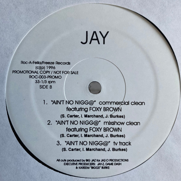 Jay-Z - Dead Presidents / Ain't No Nigg@ | Roc-A-Fella Records (ROC-003-PROMO) - main