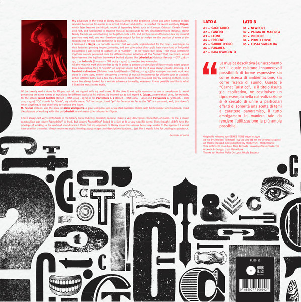 Amedeo Tommasi , H. Caiage - Carnet Turistico | Four Flies Records (FLIES 12) - 2 Amedeo Tommasi , H. Caiage - Carnet Turistico | Four Flies Records (FLIES 12) - 2