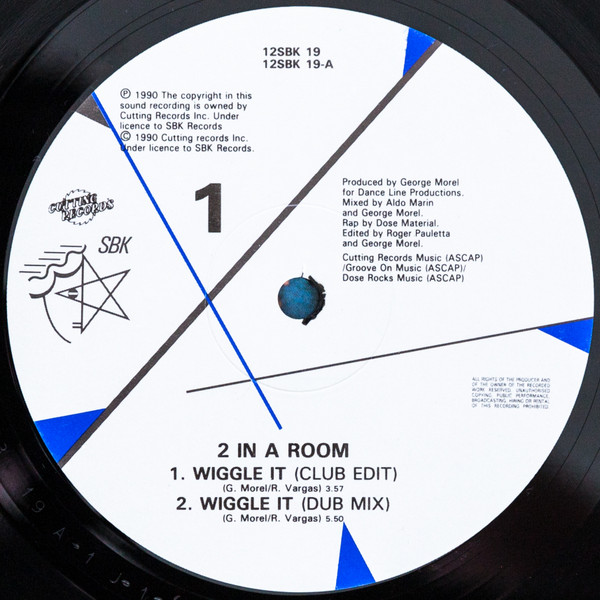2 In A Room - Wiggle It | SBK Records (12SBK 19) - 3