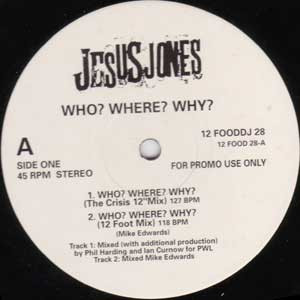 Jesus Jones - Who? Where? Why? | Food (12 FOOD DJ 28) - main Jesus Jones - Who? Where? Why? | Food (12 FOOD DJ 28) - main