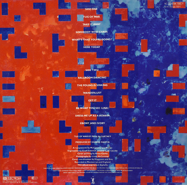 Paul McCartney - Tug Of War | Odeon (1C 064-64 750 T) - 2
