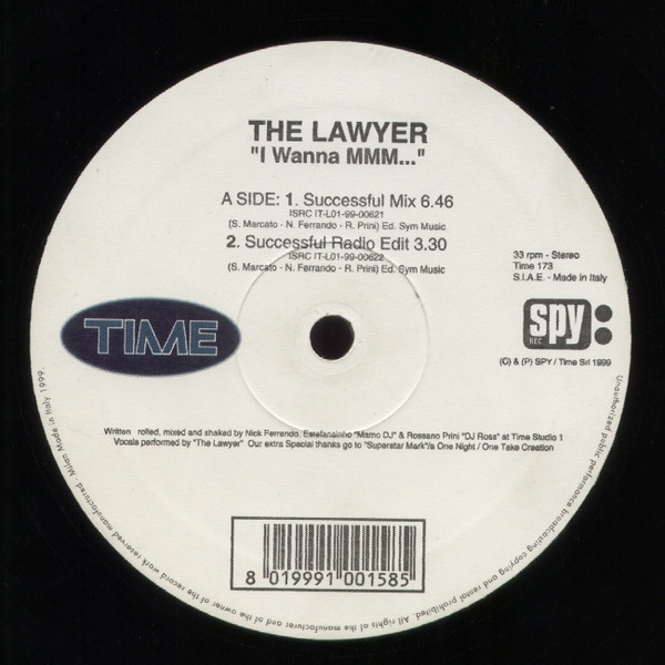 The Lawyer - I Wanna Mmm... | TIME (TIME 173) - 3