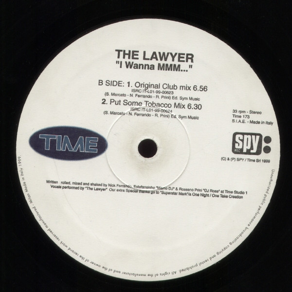 The Lawyer - I Wanna Mmm... | TIME (TIME 173) - 4