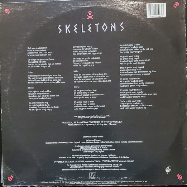 Stevie Wonder - Skeletons | Motown (MS-4593) - 2