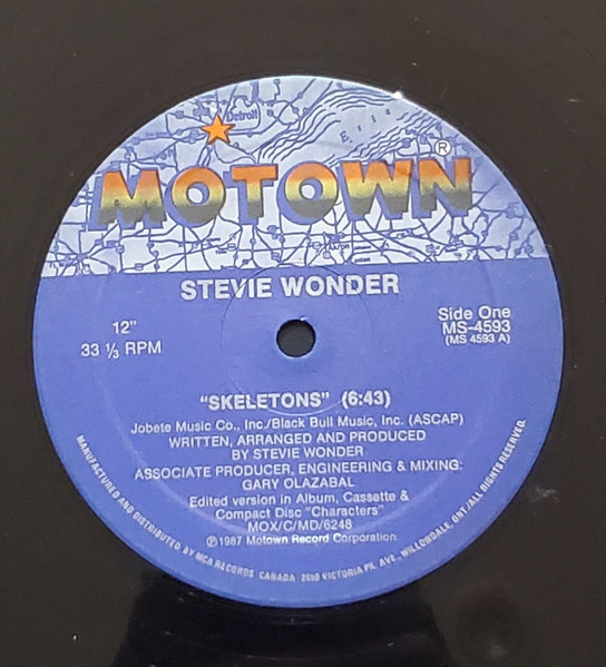 Stevie Wonder - Skeletons | Motown (MS-4593) - 4