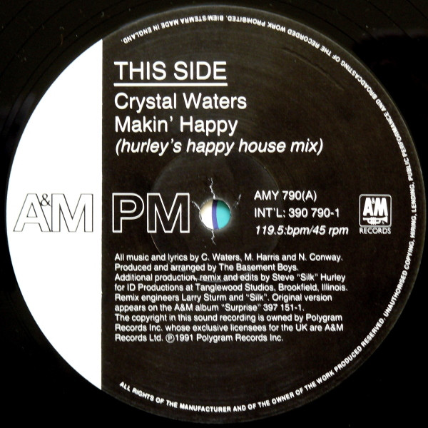Crystal Waters - Makin' Happy | A&M PM (AMY 790) - 3 Crystal Waters - Makin' Happy | A&M PM (AMY 790) - 3