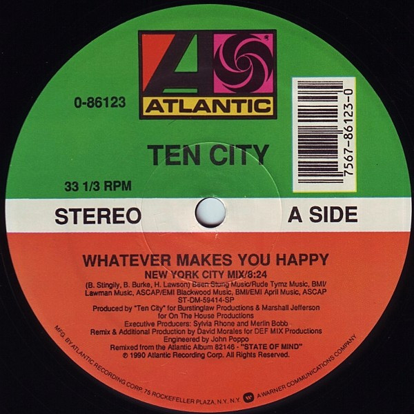 Ten City - Whatever Makes You Happy | Atlantic (0-86123)