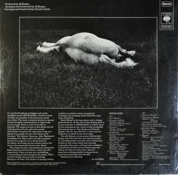 Appaloosa - Appaloosa | CBS (S 63 700) - 2 Appaloosa - Appaloosa | CBS (S 63 700) - 2