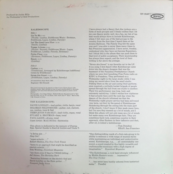 Kaleidoscope - Incredible Kaleidoscope | Epic (BN 26467) - 2
