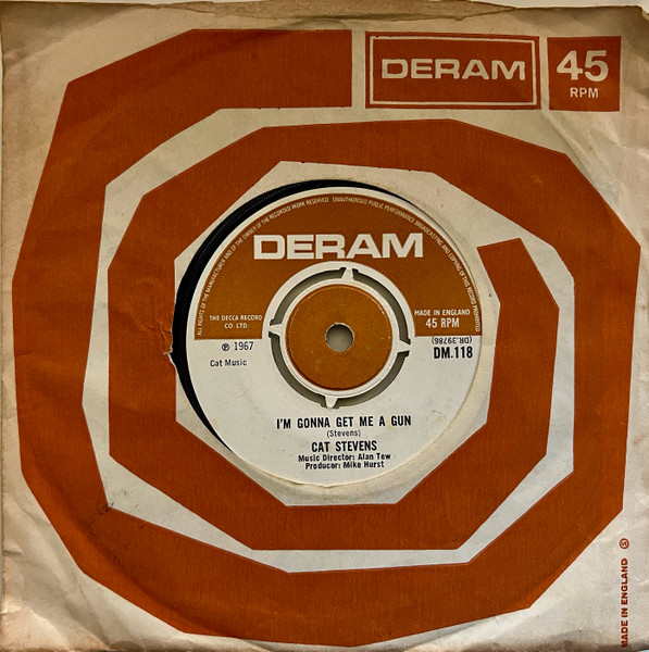 Cat Stevens - I'm Gonna Get Me A Gun | Deram (DM.118) - 3