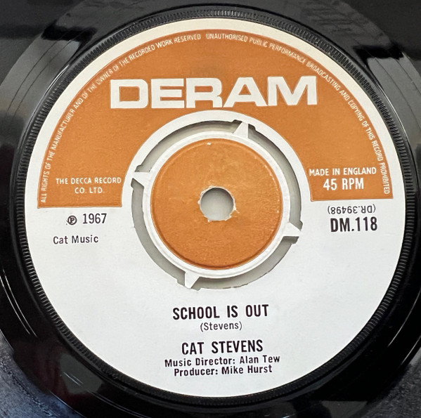 Cat Stevens - I'm Gonna Get Me A Gun | Deram (DM.118) - 2