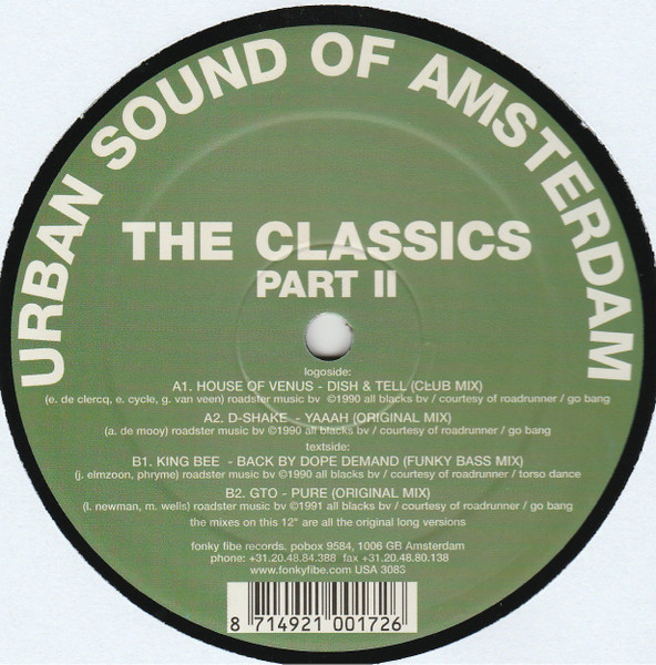 Various - The Classics Part II | Urban Sound Of Amsterdam (USA 3083)