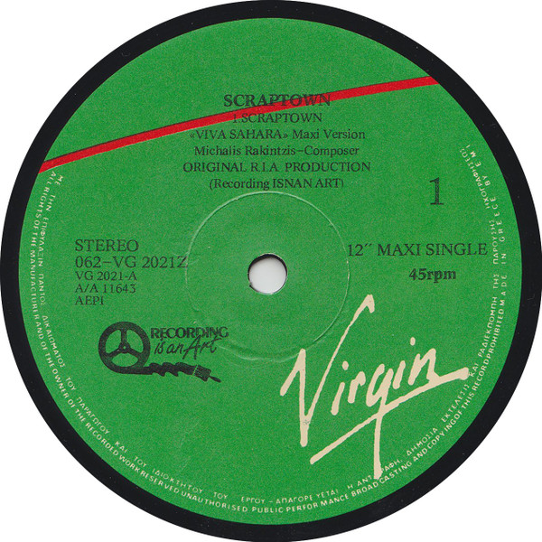 Scraptown - Viva Sahara | Virgin (VG 2021 Z) - 3