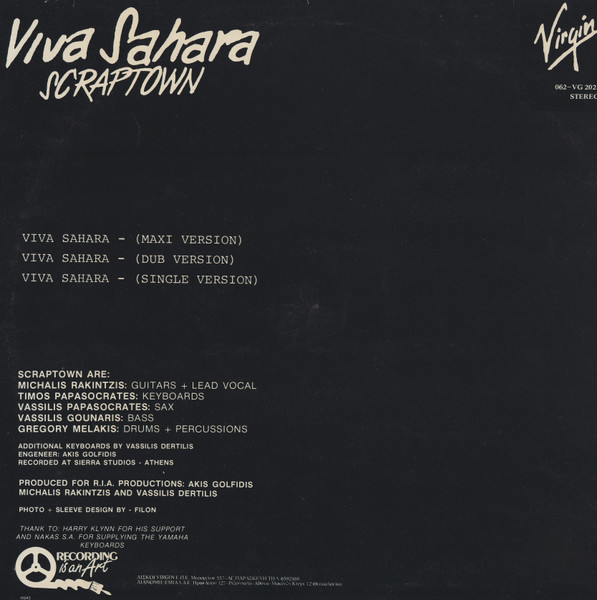 Scraptown - Viva Sahara | Virgin (VG 2021 Z) - 2