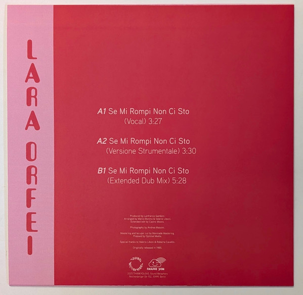 Lara Orfei - Se Mi Rompi Non Ci Sto | THANK YOU (THANKYOU043) - 2