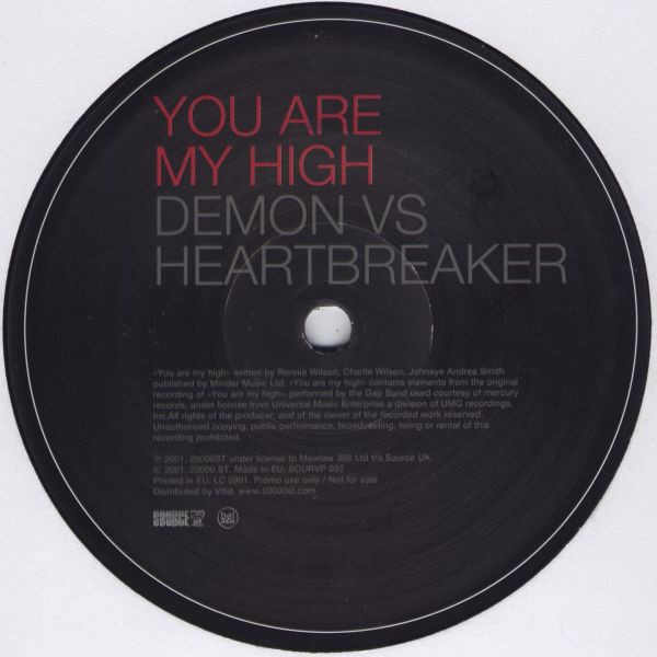 Demon Vs Heartbreaker - You Are My High | Source (SOURVP 032) - main