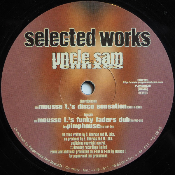 Selected Works - Uncle Sam (Remixes) | Peppermint Jam (PJMS0030)