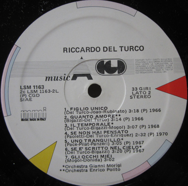 Riccardo Del Turco - Riccardo Del Turco | CGD (LSM 1163) - 4