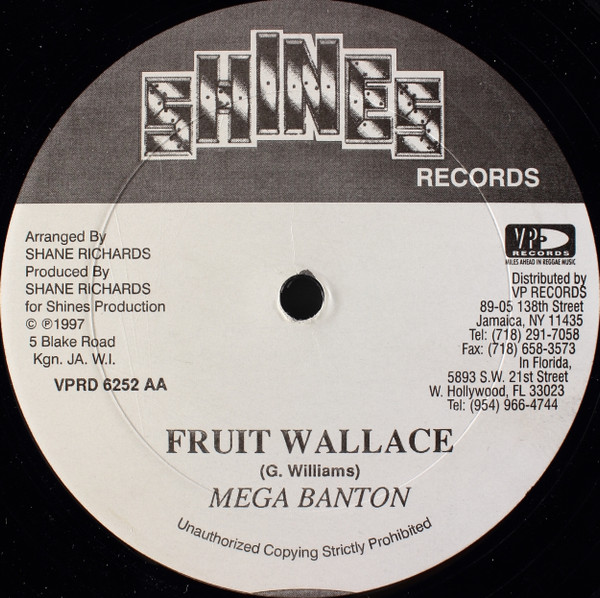 Mr. Vegas / Mega Banton - Hit Him Back / Fruit Wallace | Shines Records (VPRD 6252) - 2