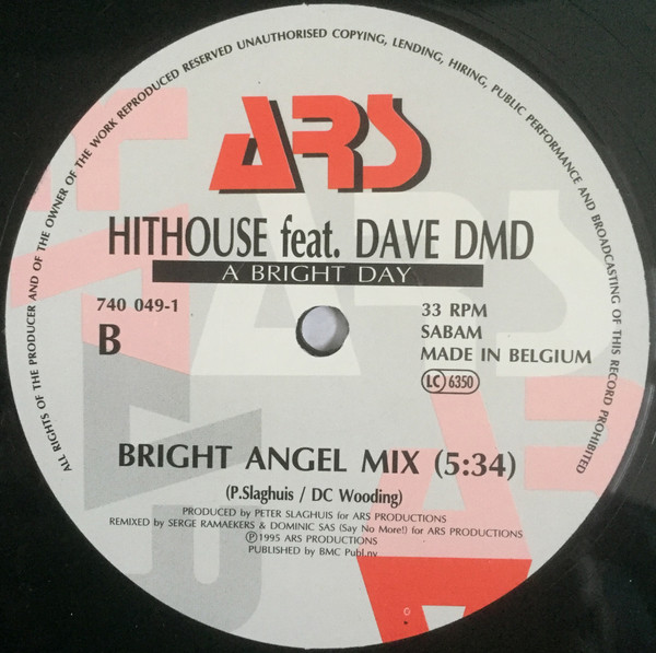 Hithouse Featuring Dave DMD - A Bright Day | ARS Records (740 049-1) - 3 Hithouse Featuring Dave DMD - A Bright Day | ARS Records (740 049-1) - 3